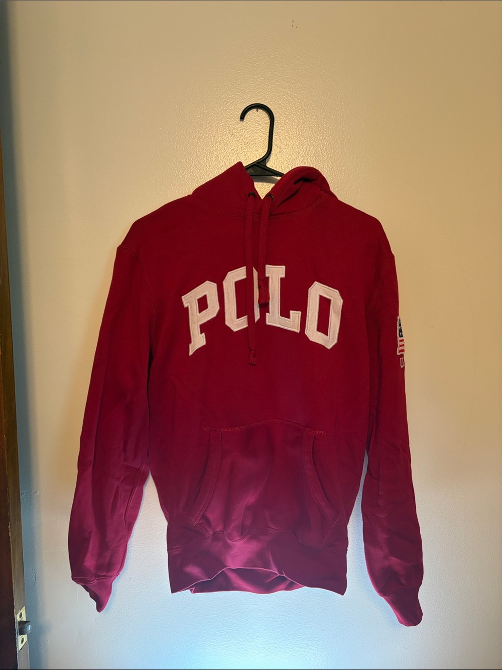 Polo by Ralph Lauren Red Hoodie with White Lettering